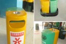 分類玻璃鋼垃圾桶，大受深圳沙井實驗學校用戶歡迎