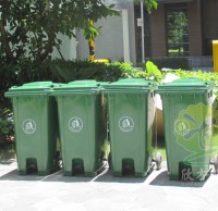 戶外環(huán)保滾輪塑料分類垃圾桶