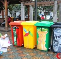 時尚分類垃圾桶 扔垃圾，也可以很時尚