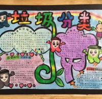 小學生提倡垃圾分類手抄報