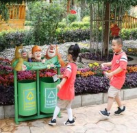 蘭州校園開展了綠色垃圾分類宣傳