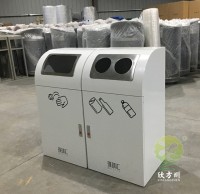 商場組合式冷軋鋼板分類垃圾桶