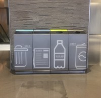 室內組合式不銹鋼分類果皮箱