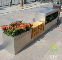 市政街道大型創意不銹鋼花箱