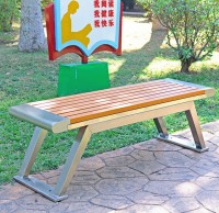 戶外學校不銹鋼休閑椅等候椅