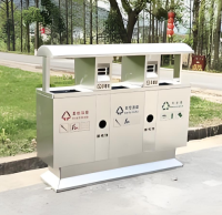 戶外公園三分類不銹鋼垃圾桶定制城市文明的綠色守護者