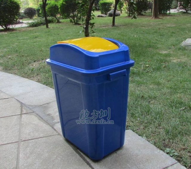 推蓋塑料垃圾桶 推蓋塑料垃圾桶