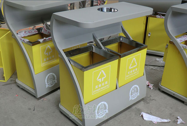 街道鋼制垃圾桶 街道鋼制垃圾桶