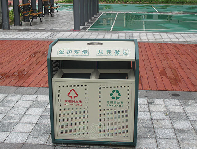 小區鋼制垃圾桶 小區鋼制垃圾桶