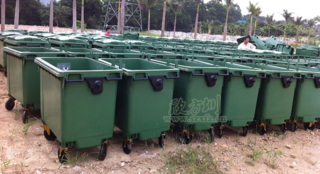環(huán)衛(wèi)移動(dòng)塑料垃圾桶