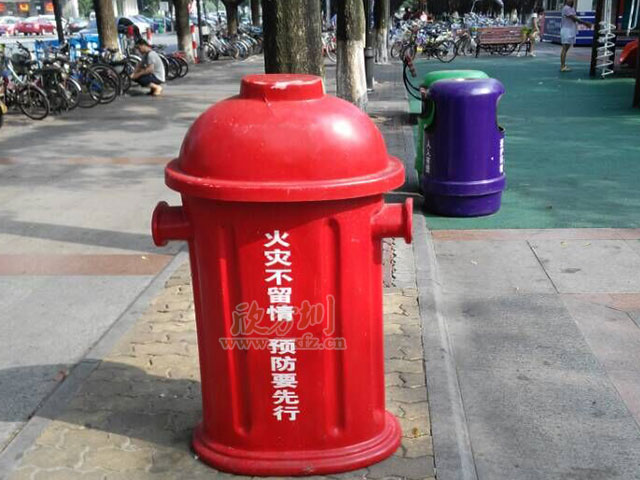 玻璃鋼消防垃圾桶 玻璃鋼消防垃圾桶